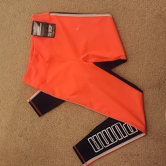 Puma Pants - NWT Womens Puma Neo-Future Graphic Tight Ignite Pink-Peacoat Tights Size Small